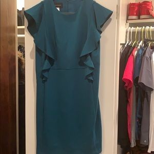 Donna Morgan straight fitting turquoise dress NWOT